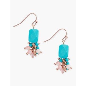 NWT Lucky Brand Turquoise Bead Earrings